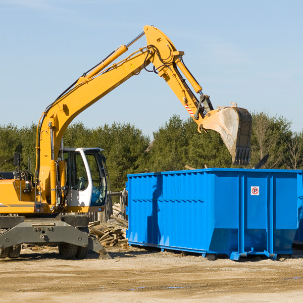 can i choose the location where the residential dumpster will be placed in Glouster OH